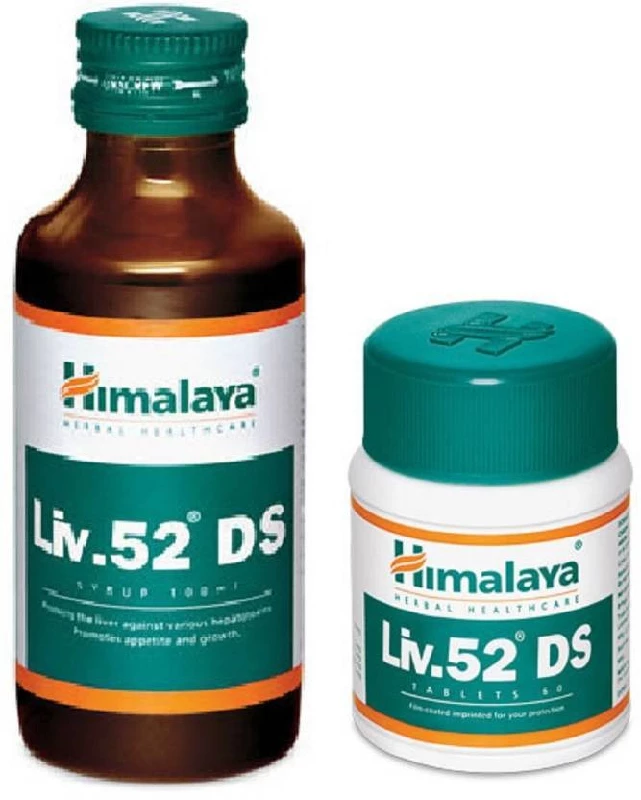Himalaya Liver 52 DS Syrup and Liver 52 DS Tablet, 140 g-1.webp